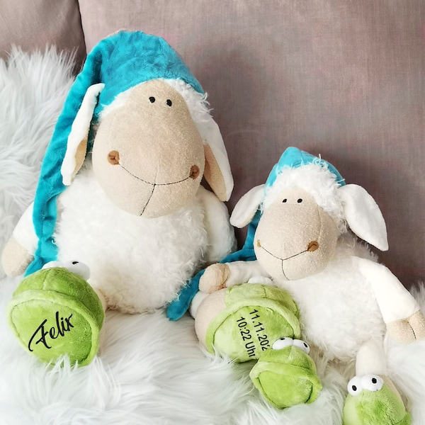 Personalized plush toy sheep | Stuffed animal cuddly toy with name sheep | sweet birthday gift | Snooze sheep sleep aid