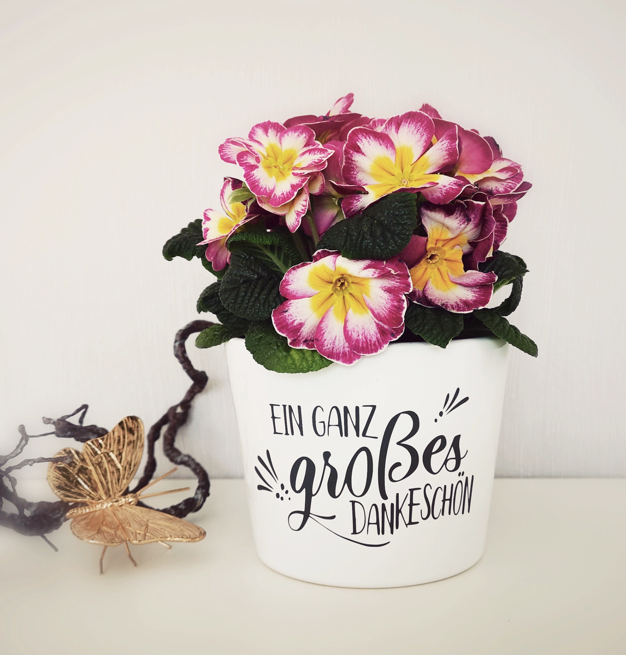 Blumentopf Spruch ein großes Dankeschön Geschenk für Helfer Etsy