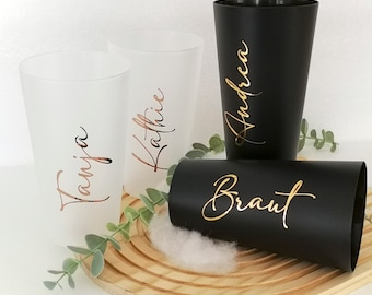 Personalized stag/hen party cups | Festival cups, plastic cups, reusable drinking cups | Cups with name