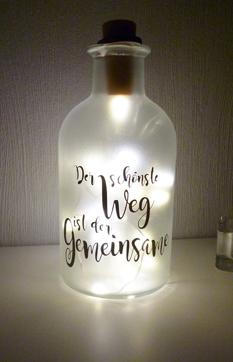 Bottlelight Engel Mama Statement Spruch Flasche Beleuchtung Flaschenlicht AScreativ Dekoflasche