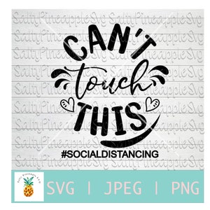 Kann nicht berühren, Social Distancing, Quarantäne, digitaler Download, SVG-Datei, geschnitten Datei, Silhouette, Silhouette geschnitten Datei, Schaltung, Scan n geschnitten