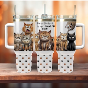 Sarkastische Katze 40 0z Tumbler Wrap, Lustige Katzen, Katzen Spruch, Grumpy Cats, Crazy Cat Lady