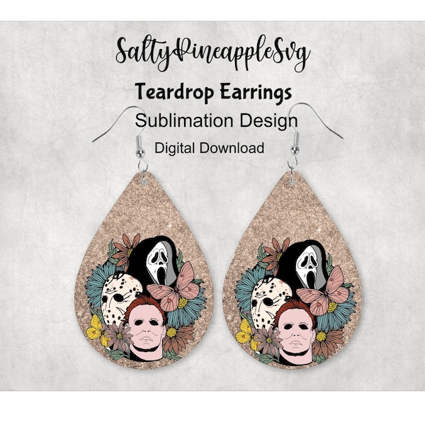 Halloween Teardrop Earring PNG , Teardrop Template, Teardrop earring, Halloween teardrop file