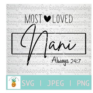 Nani más querida, Nani square svg, Día de las Madres, Flores, Archivo Svg Silueta, Circuito, Diseño de vaso, Archivo Png