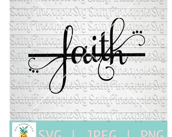 Faith Cross SVG, Christian Decal, Vinyl Cut File (Digital Download)