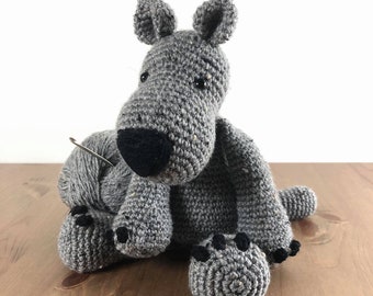 Garry the Wolf toy amigurumi crochet PATTERN