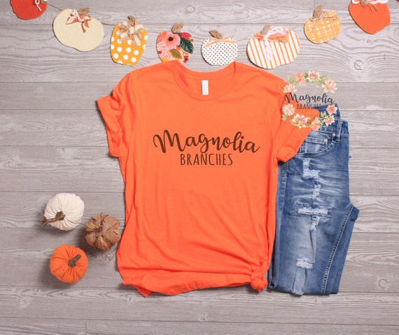 Bella And Canvas 3001 Unisex Orange T Shirt Shirt Shirt Flat Etsy