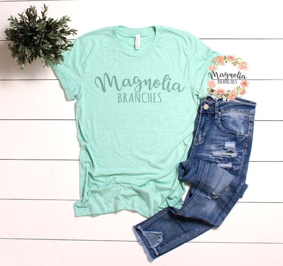 Bella And Canvas 3001 Unisex Heather Prism Mint Tshirt Flat Etsy