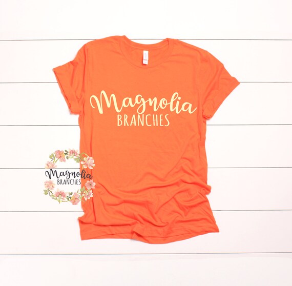Bella And Canvas 3001 Unisex Orange T Shirt Shirt Shirt Flat Etsy