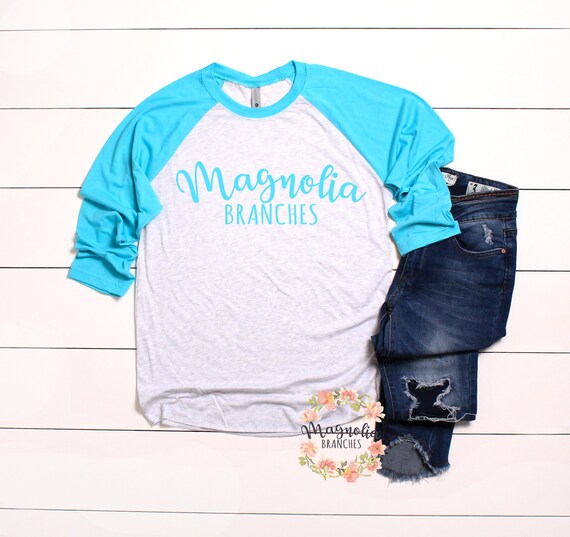Next Level 6051 Tahiti Blue Heather White Baseball 3 4 Sleeve Etsy