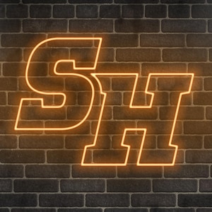 Sam Houston State University Institutional Mark LED Neon Sign - 23.5&quot; W x 17.3&quot; H - Officially CLC Licensed - SHSU Bearkats - Kats - Sammy