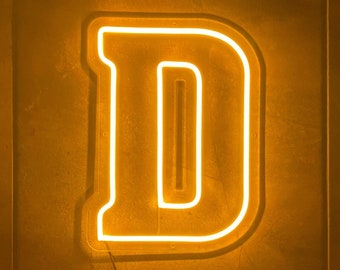 DePauw University Block D LED Neon Sign - Officially CLC Licensed - Tigers - Tiger Pride - Indiana