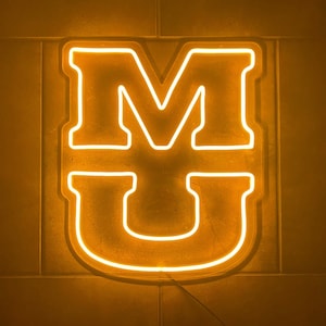 University of Missouri Stacked MU LED Neon Sign - Officially CLC Licensed - Mizzou Tigers