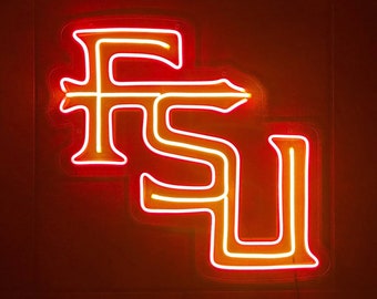 Florida State University Seminoles FSU LED Neon Sign - 19" W x 17.7" H - Officially CLC Licensed - Fear the Spear - Noles