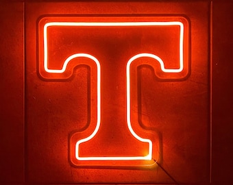 University of Tennessee Power T Logo Volunteers LED Neon Sign - Officially CLC Licensed