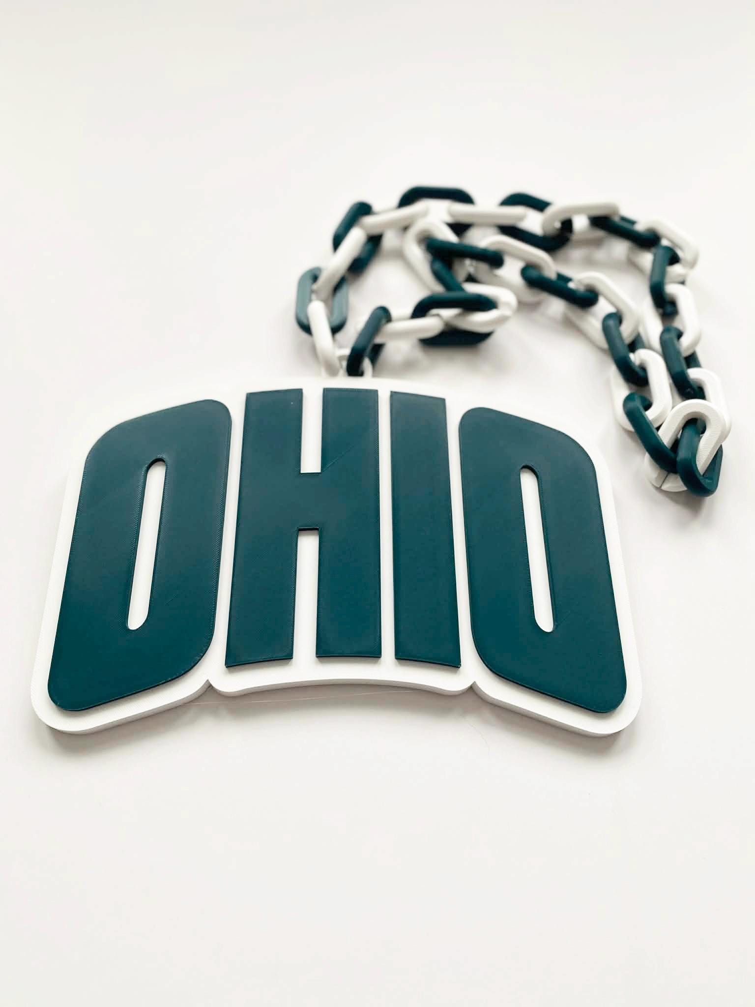 Chain Oh Ohio University Arch 3D Printed Drip Hype Chain - 9.95