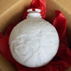 Custom 3D Printed Personalized Christmas Warm White LED Lighted Ornament Ball / Bauble / Bubble Lithophane Photo Gift / Light Clip image 10