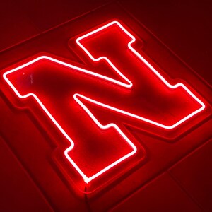 University of Nebraska 'N' Primary Mark LED Neon Sign - 15.75