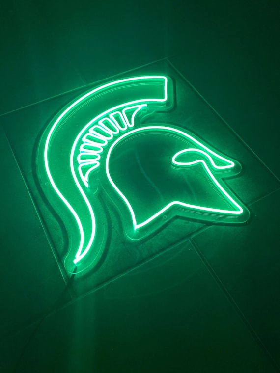 Michigan State Spartans GREEN 4x4 Vault Auto Decal - 5718765