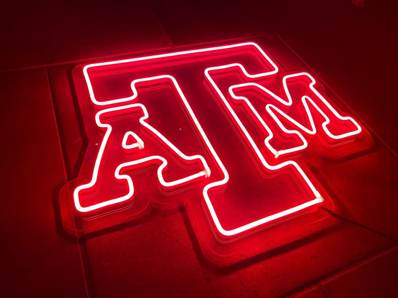 Texas A & M University Aggies LED Neon Sign 20 W x 16 H Official Texas A and M University Licensee Gig Em image 2