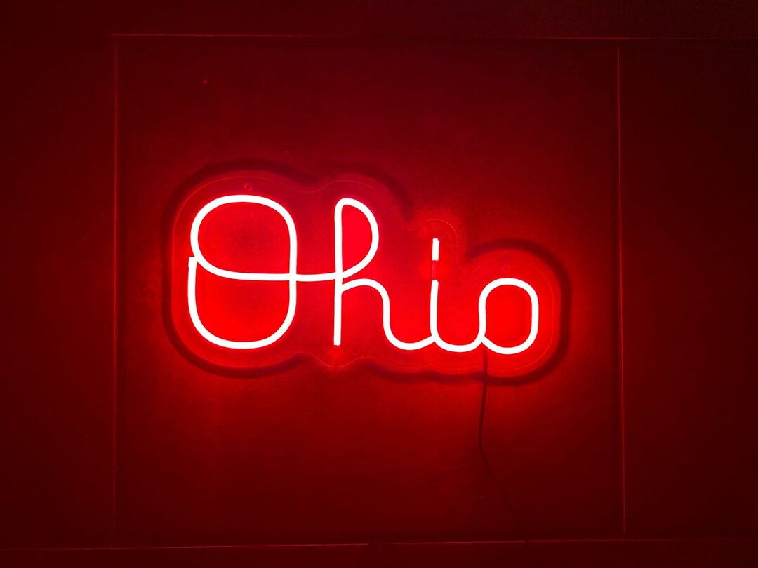 The Ohio State University Buckeyes Script Ohio LED Neon Sign - Etsy
