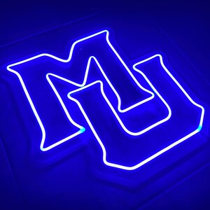 Mu Neon Sign Marquette University 'MU' LED Neon Sign - 16.3