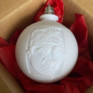 Custom 3D Printed Personalized Christmas Warm White LED Lighted Ornament Ball / Bauble / Bubble Lithophane Photo Gift / Light Clip image 7