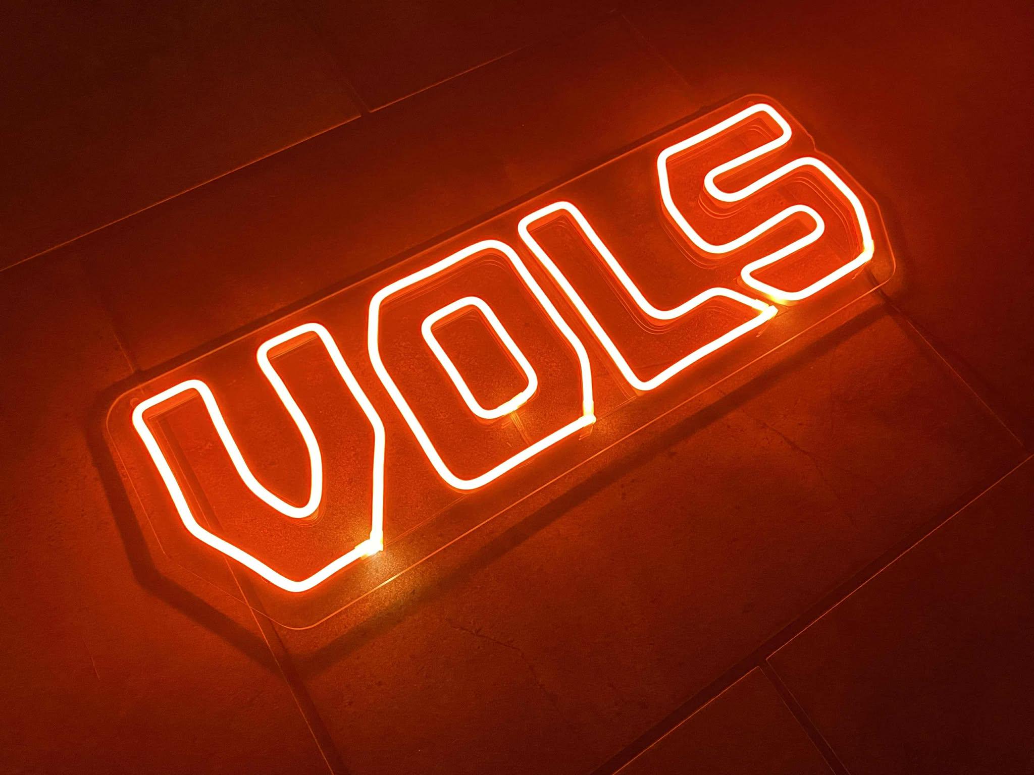 Utk Hand Sign University of Tennessee Block VOLS LED Neon Sign - 23.5