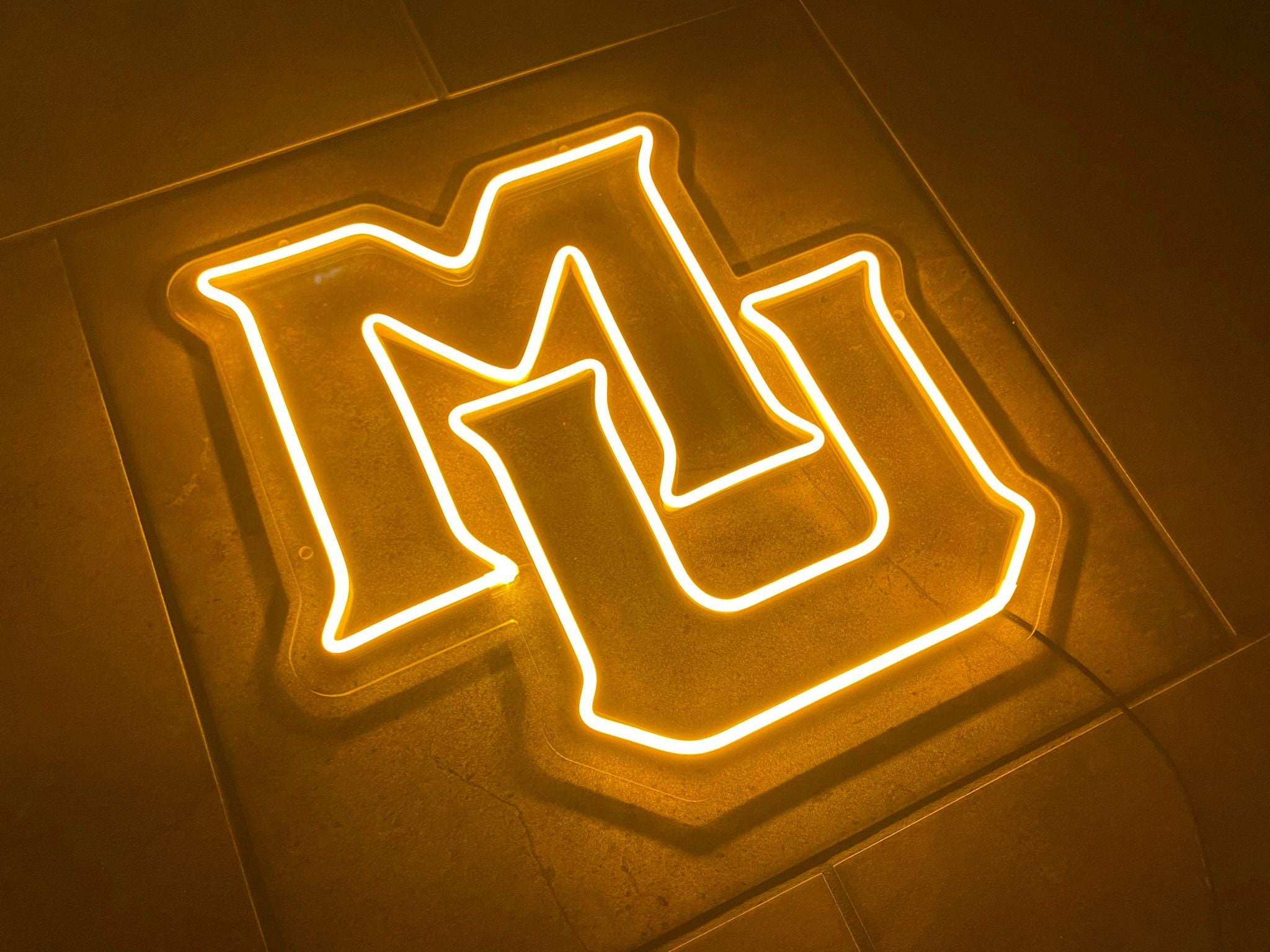 Mu Neon Sign Marquette University 'MU' LED Neon Sign - 16.3