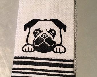 Dog Mom Towel; Pet Lover; Dog Towel; Pet Lover Decor; Animal Lover Decor; Housewarming; Pet Gift; Kitchen Hand Towel; Personalized Towel