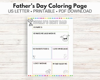 Kopie Vatertag druckbare Handwerk, druckbare Vatertag Handwerk, Vatertag druckbar, Vatertag, Kindergeschenk für Papa, Papa Geschenk