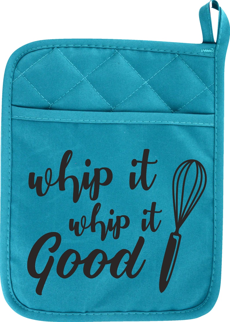 Funny Saying Pocket Potholder Oven Mitt Personalized Pot Etsy