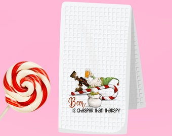 Beer kitchen towel bundle, funny dish towel, beer puns, hostess gift, beer lover gift, gift for him, Christmas gift, gift for her, shower