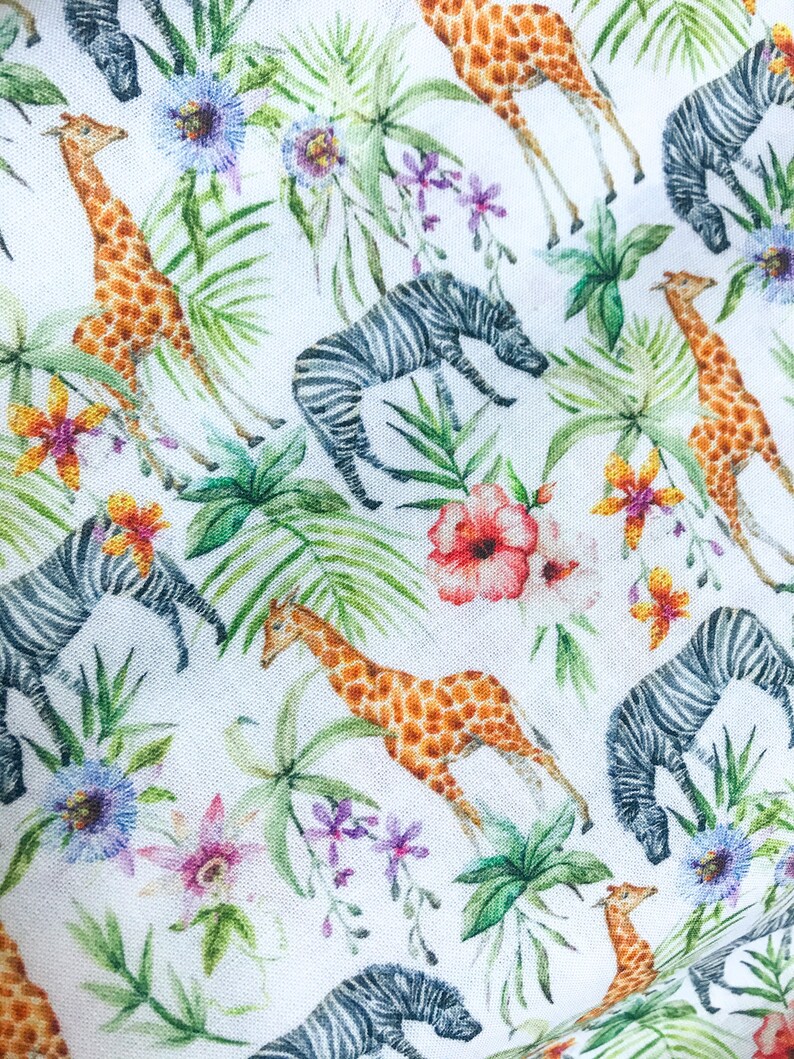 Safari Animal Print Fitted Cot Sheet nursery/ Unisex Bedding Etsy UK