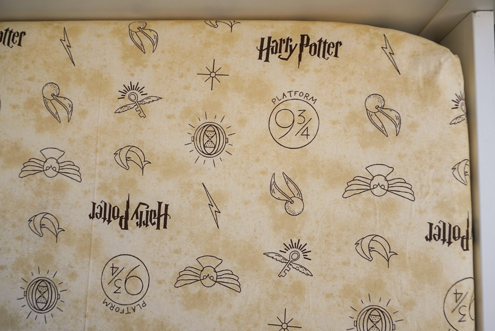 Harry Potter fitted cot sheet nursery/ unisex bedding 100 Etsy