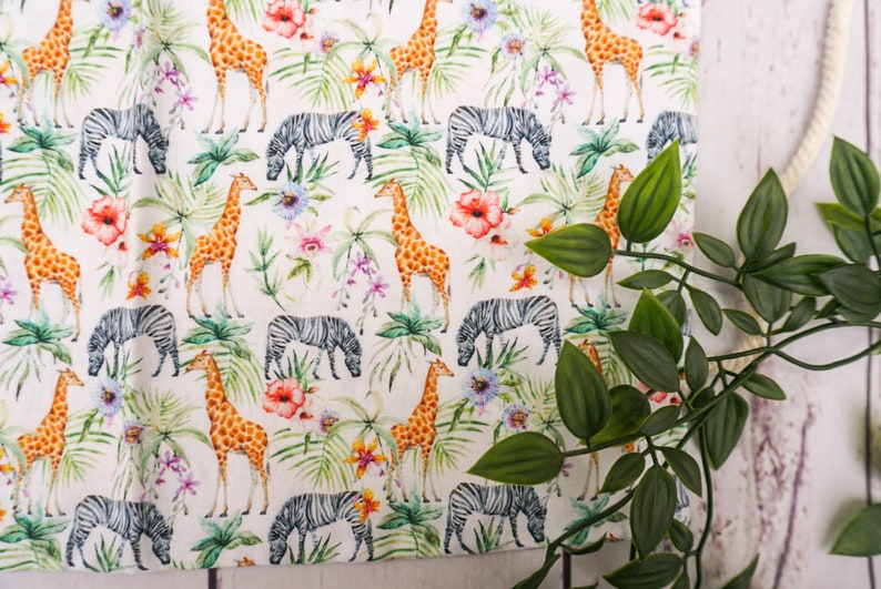 Safari Animal Print Fitted Cot Sheet nursery/ Unisex Bedding Etsy UK