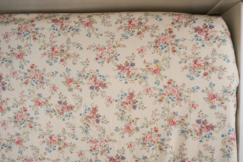Soft Wild Garden Flower Floral Fitted Cot Sheet nursery/ Etsy