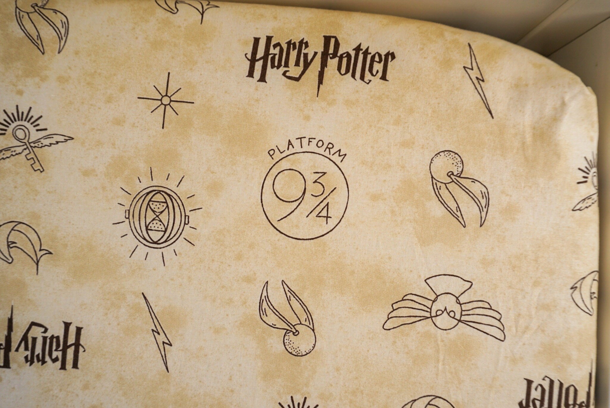 Harry Potter fitted cot sheet nursery/ unisex bedding 100 Etsy