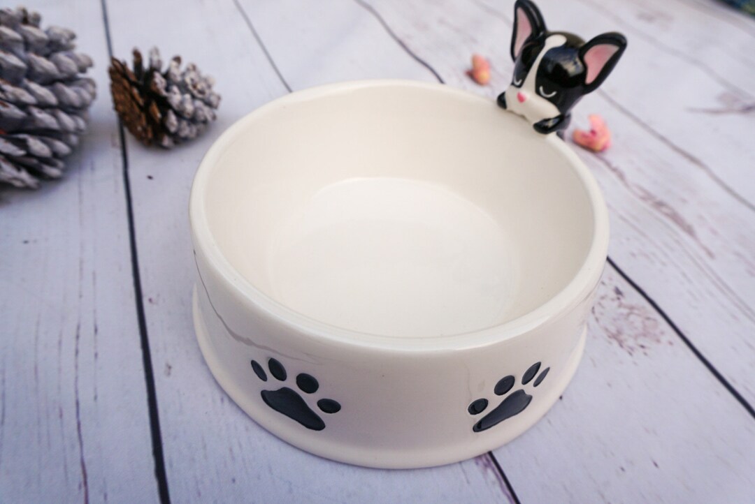 French Bulldog Ceramic Food Bowl / French Bulldog Dog Bowl / Etsy UK