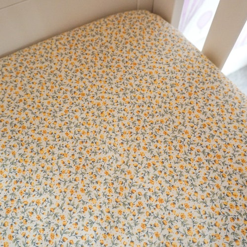 yellow cot bed sheets
