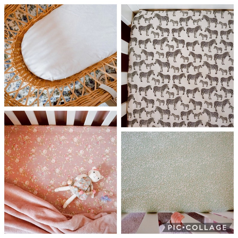 Soft Wild Garden Flower Floral Fitted Cot Sheet nursery/ Etsy