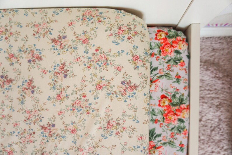 Soft Wild Garden Flower Floral Fitted Cot Sheet nursery/ Etsy