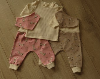 Babyset ~ Giraffen ~ rosa oder beige ~ einzeln oder im Set