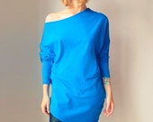 Oversize Blouse Assymetric Tunic Blouse Soft Dress Original Dress Comfortable Dress Maternity Dress Gray Dress Assymetric Tunic Original