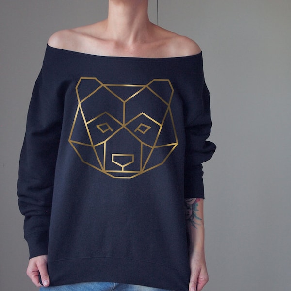 Off Shoulder Trui Cat Sweatshirt oversized Sweater Slouchy Sweater Gezellig Sweatshirt Dames Off-shoulder kleding Sweatshirt oversized Uniek