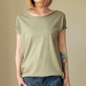 Weg vom Schulter-T-Stück Katzent-shirt Gemütliches T-Shirt Übergrößen-T-Shirt Offshoulder-T-Shirt Slouchy Weithals Übergröße Slouchy-T-Stück