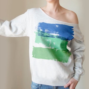 Sweatshirt Blurred Blue Mint image 1