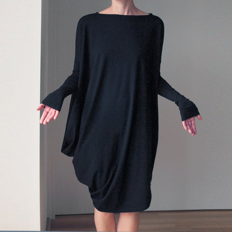 Asymmetrical dress Oversize Dress Cosy Dress Maternity Dress Pregnancy Dress Oversize Onesize Handmade Dress Unique Feminine image 3