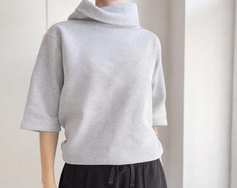 Sudadera Sudadera de cuello alto de gran tamaño