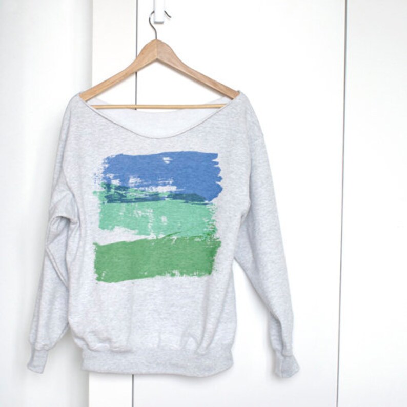 Sweatshirt Blurred Blue Mint imagen 2